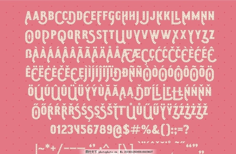 俏皮矢量英文字母 俏皮矢量英文字母