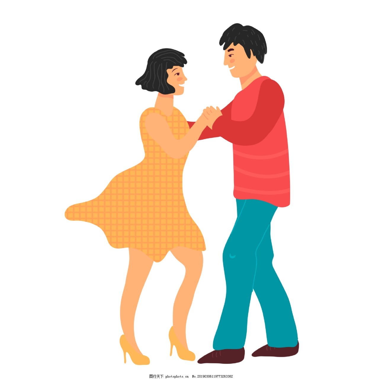 跳舞舞蹈探戈交际舞人物素材图片