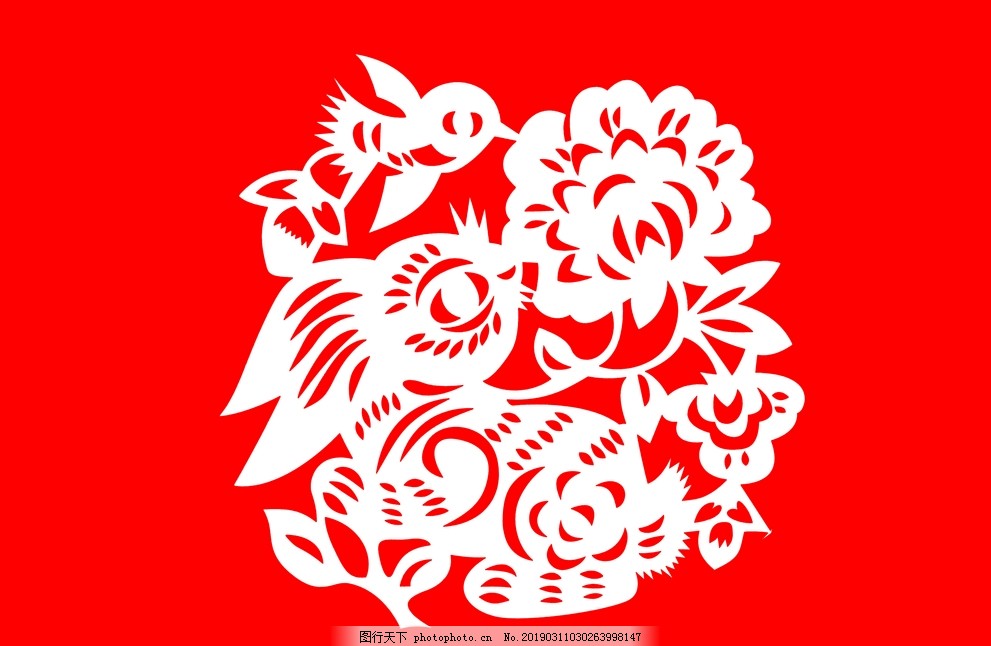 剪纸兔 剪纸兔