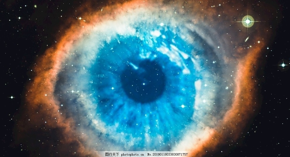 蓝色螺旋星云星系宇宙4k图片 其他图片素材 其他 图行天下素材网