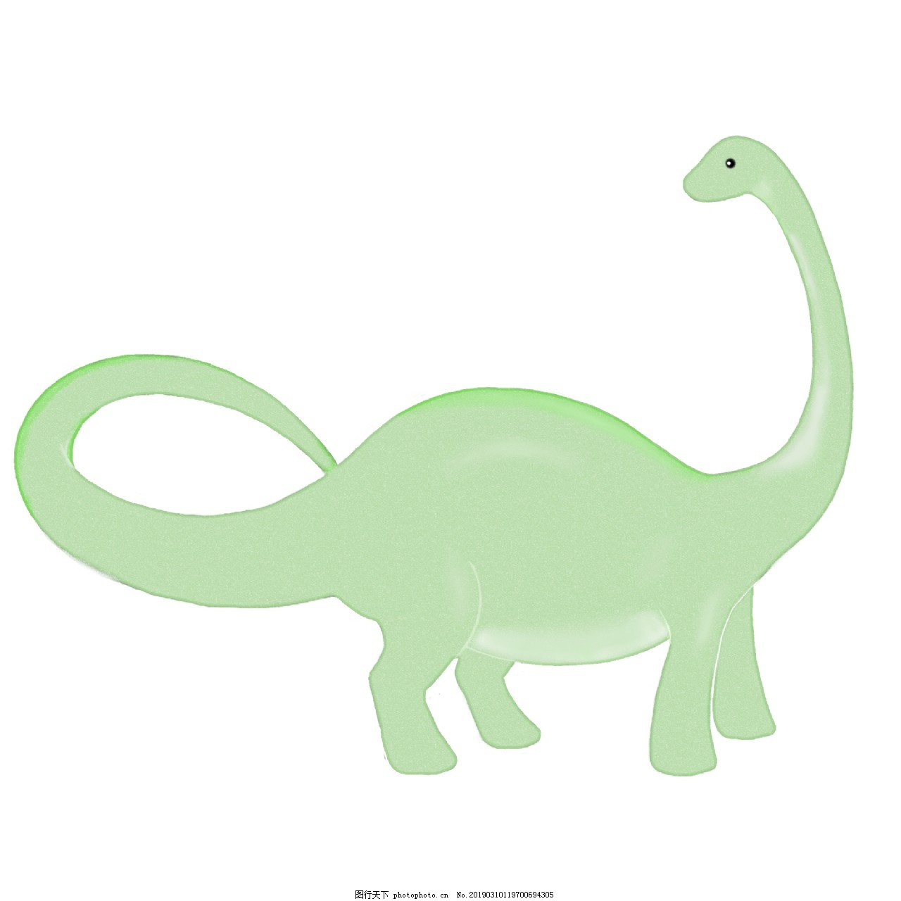 绿色的动物恐龙插画图片_装饰图案_设计元素-图行天下素材网
