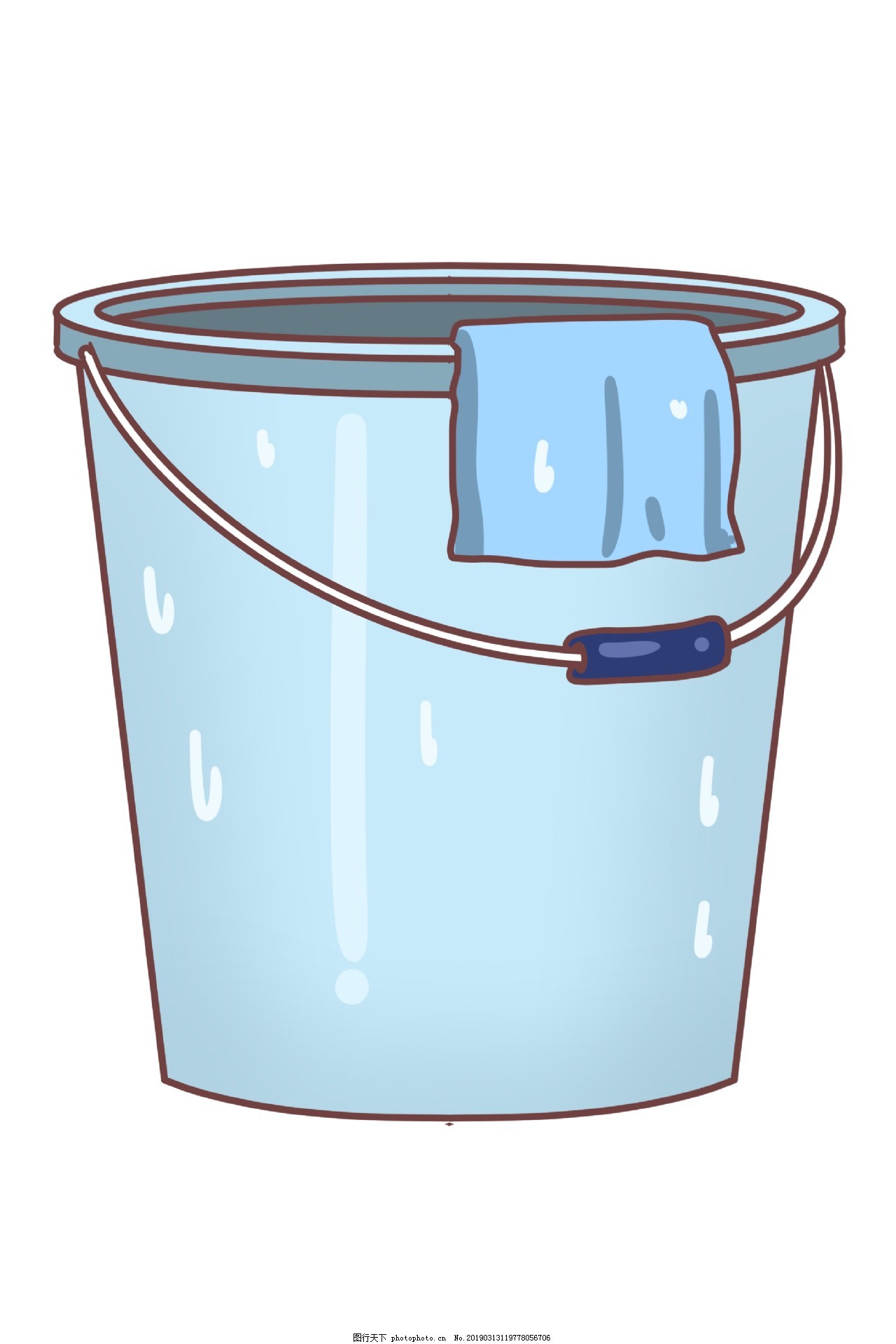 蓝色水桶图片_蓝色水桶png图片素材_蓝色水桶png高清图下载