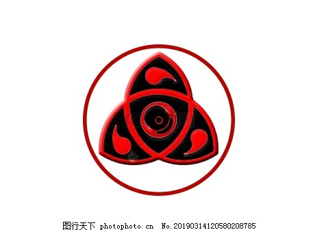 三琼勾玉血轮眼图片 图标元素 设计元素 图行天下素材网