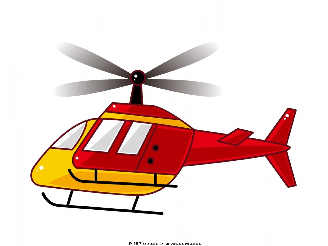 Cartoon Helicopter — Stock Vector © mumut #19954219