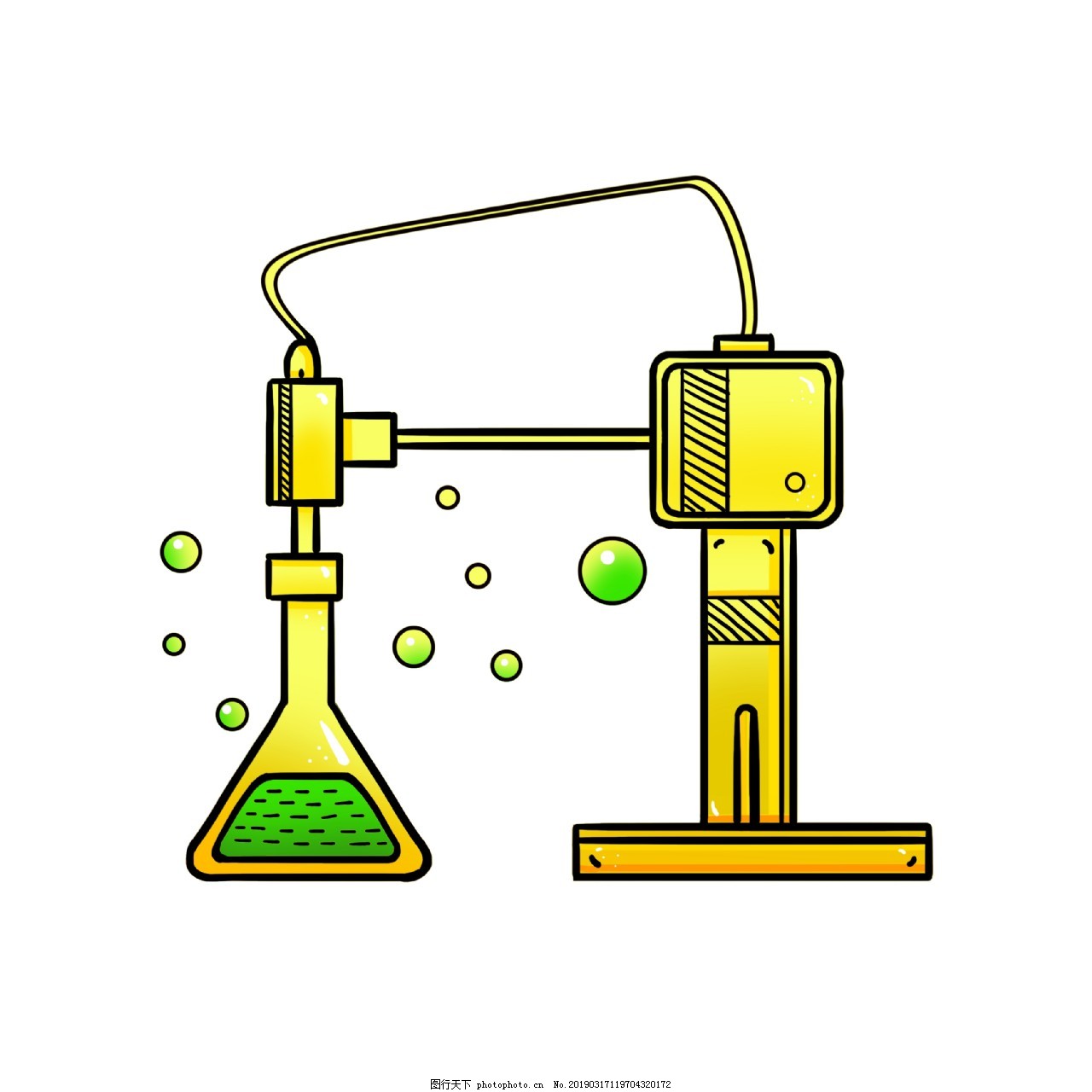 化学仪器蒸馏插画图片 装饰图案 设计元素 图行天下素材网