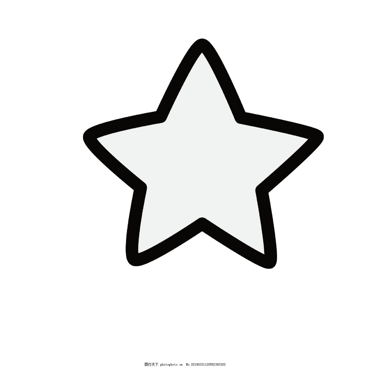 Black Minimalist Stick Figure Five Pointed Star, Pentagram, Cartoon Hand Drawn, Creative Design ...